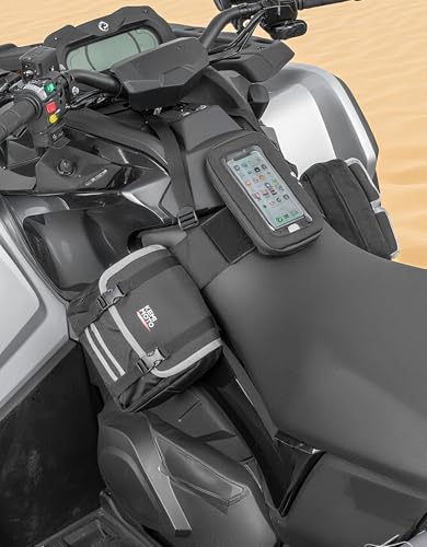 KEMIMOTO ATV Saddle Bag Tank Bag, Water-Resistant Motorcycle Gas Tank Bag for ATV Motorcycle Snowmobile Compatible with Polaris Sportsman Can Am Outlander Cfmoto Cforce FourTrax Grizzly