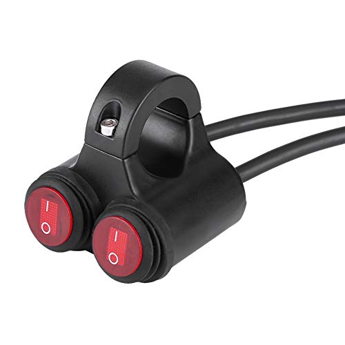 Motorcycle On/Off, Dual 22Mm Handlebar Control, Dual for Headlight, Brake, Fog Lights, and Horn (Model C) - size: Model C