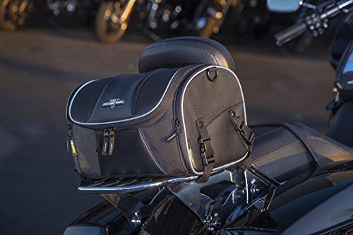 Nelson-Rigg Route 1 Day Trip Backrest/Sissy Bar Rack Bag; Fits Harley Davidson, Indian, Yamaha & Suzuki Motorcycles