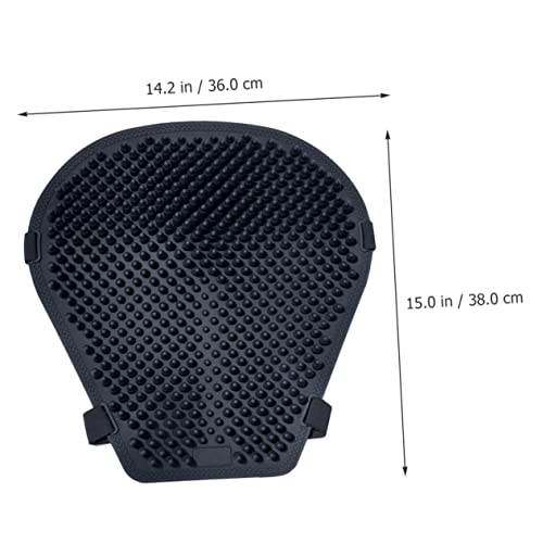 Motorcycle Seat Cushion Silicone Pad with Ventilation Shockproof Non Slip Breathable Cooling Airflow Motorbike Saddle Cover for Long Ride Comfort