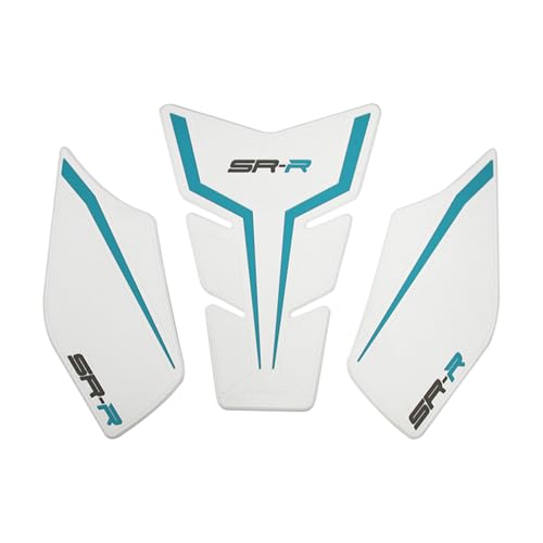 NIGHT CAT Motorcycle Tank Pad,Motorcycle Fuel Tank Protector,Gas Tank Decals Compatible With CFMOTO 675SR CF MOTO SR675 675 SR(White 3pcs) - color: White 3pcs