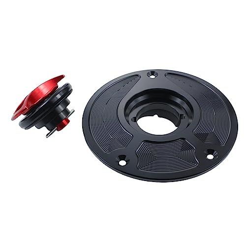 Motorcycle CNC Aluminum Gas Cap Gas Fuel Tank For CB1000 CB1000R CB600F CB1300 CBF1000 CBR1000RR CBR1100XX CBR1100 CBR600RR CBR900RR CBR929RR 954 CBR600 F4 F4I VTR1000F RVF 400 (Red) - color: Red