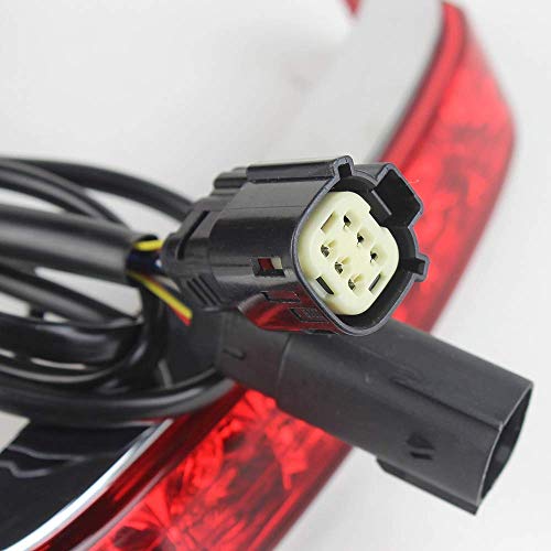 Eagle Lights Saddle-Lights Chrome Saddle Bag LED Lights for 2014 to Current Harley Davidson Touring Models - color: Chrome with Red Lens