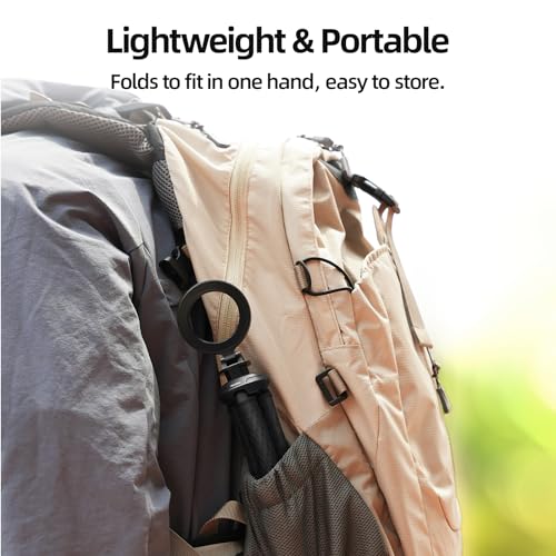 TELESIN Magnetic Flexible Tripod for iPhone, Mini Bendable Tripod Phone Stand for Magsafe Stroller Treadmill Tube Motorcycle Arm Phone Holder Selfie Stick for Video Recording for Phones Action Camera