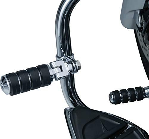 Kuryakyn 8033 Motorcycle Foot Control Component: Large ISO Pegs with Mounts and Magnum Quick Clamps for 1-1/4" Engine Guards or Tubing, Chrome, 1 Pair - size: Large