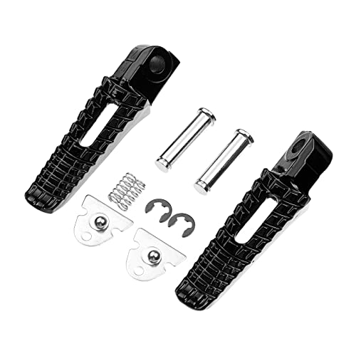 Motorcycle Rear Footpegs Pdeals Footrests for Suzuki GSXR600 GSXR750 2006-2020, GSXR1000 '05-2020, GSX-S1000 '18-2020, GSX-S750 '18-2019, B-KING '08-2013 (Rear Pegs-Black) - color: Rear Pegs-Black