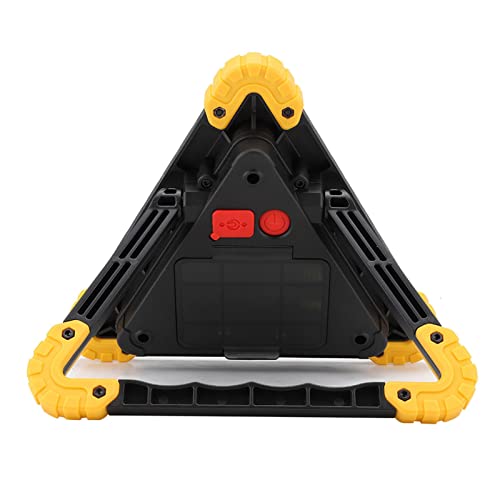 Warning Triangle Light, Waterproof Triangles Emergency Lights Rechargeable Road Flares Emergencies Work Charging Safety Portable LED Lamp for Vehicle Breakdowns Accident Repairing(No Battery)