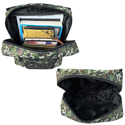 ATV Tank Bag Saddle Bag Waterproof Motorcycle Bag Compatible with Snowmobile Sportsman Scrambler FourTrax Grizzly UTV Hanging Storage Bag Camo Green - color: Camo Green