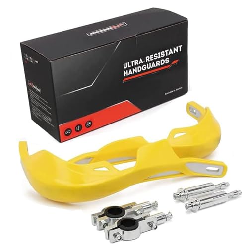 JFG RACING Dirt Bike Hand Guards,7/8'' and 1 1/8'' Handlebar Dirtbike Handguards Accessories Universal for Motorcycle Snowmobile ATV Pit Bike Off Road Motocross Enduro MX -Yellow - color: yellow