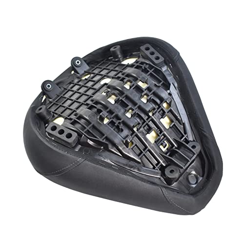 Touring Soft Leather Front Driver Seat Cushion Pad Rear Passenger Pillion fit for Ho-nda Rebel CMX 300 500 2017 2018 2019 2020 2021 2022 2023 (Front driver seat-black) (MD-222-223-JP) - color: Front driver seat-black