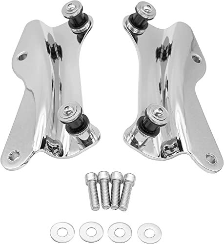 TCT-MOTORPARTS Detachable Backrest Sissy Bar w/Docking Hardware Kits Fit For Harley Touring Street Road Glide 2014-2025 - color: Chrome #1(2014-2023)