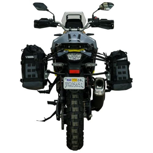 TUSK Pannier Racks Pilot Pannier Bags Black/Grey for Suzuki V-Strom 800DE 2023-2024
