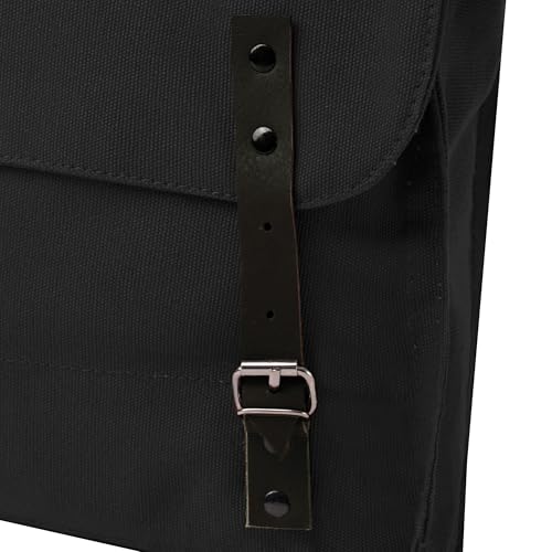Rothco Canvas Utility Bag – Durable Crossbody Shoulder Satchel for Everyday Hobby Essentials and Supplies For Men and Women - color: Black