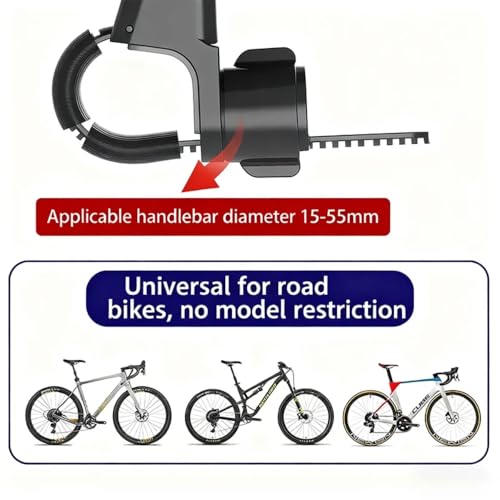 Shockproof Motorcycle Phone Holder, Universal Bike Handlebar Mount for GPS Navigation, Compatible with E-Bike Mountain Bicycle (Style A) - color: Style A