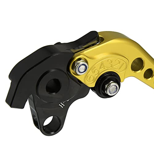 X AUTOHAUX 1 Pair Motorcycle Brake Clutch Levers Adjustable Folding CNC for Honda CBR1000RR CBR 1000RR FIREBLADE SC57 2005-2007 for CB1000R 2008-2016 Gold Tone - color: Gold Tone