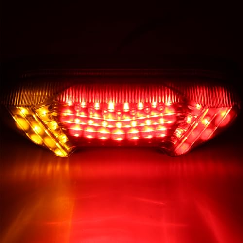Taillight - Integrated LED Tail Brake Turn Signal Light Compatible with YAMAHA FZ09 FJ09 MT09 Tracer 900/9/GT MT10 FZ10 (Black) - color: Black
