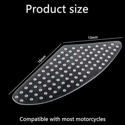 Motorcycle Universal Gas Tank Pad Gas Fuel Knee Grip Decal Protector Traction Side Pads Compatible with 1000RR Z1000 FZ1 R6 and More Transparent - color: Transparent