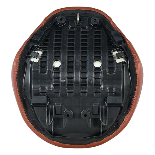 Motorcycle Rider Comfort Seat Fit for CMX1100 Rebel 1100 2021 2022 2023 2024 2025 2026, Leather Front Driver Saddle Solo Cushion Pad, Brown Embossing - color: Front - Brown-B