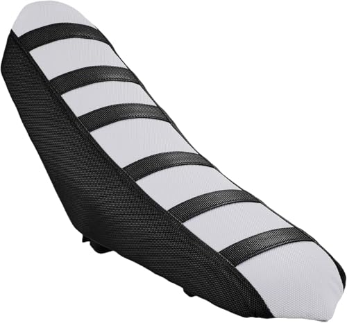 Electric Dirt Bike Seat Cover for Yozma In 10 E-Bike Non-Slip Soft Cushion Black - color: black background white stripes