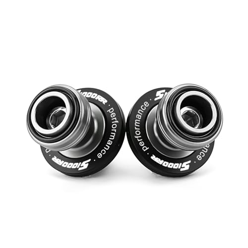Compatible with Motorcycle S1000RR S1000R S1000XR S 1000RR 1000R 1000XR 2008-2023 2024 2025 2026 Front Wheel Axle Crash Protector Pad Rear Swingarm Spools Slider Stand Accessories (Black) - color: Black