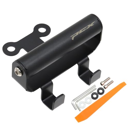 for PCX160 PCX 160 2025 2026 Motorcycle Helmet Hook Holder Foldable Handlebar Hooks Helmet Hanger Navigation Stand (B with Logo)