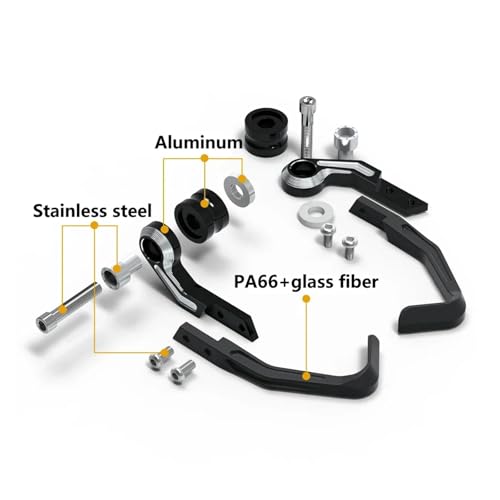 CNC Motorcycle Levers Guard Brake Clutch Handlebar Protector for KAW&ASAKI Ninja250 Ninja300 ZX-25R 2008-2023 Hand Guards - color: Black