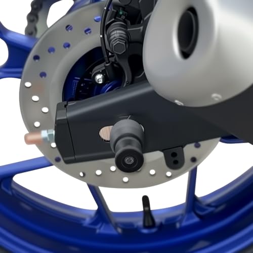 Xitomer Rear Axle Sliders with Swing Arm Bobbin Fit For YZF-R3 2015-2025, MT-03 2016-2025,Motorcycle Rear Fork Wheel Frame Sliders Crash Protector + Swing Arm Stand/Sliders/Spools (Rear & Bobbins) - style: Rear & Bobbins