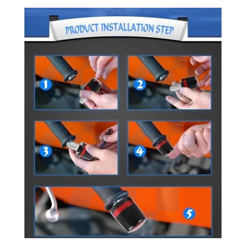 7/8'' Anti-Slip Grip Hand Motorcycle Handlebar Handle Bar Grips End Plugs For HONDA Rebel300 CMX500 CMX300 Rebel CMX 500 300(B-SILVER) - color: B-SILVER
