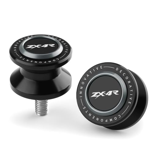 Motorcycle M8 Swingarm Spools Slider Compatible With K.awasaki ZX4R 2023 2024 2025 | Swing Arm Stand Screws Bobbins ZX-4R ZX 4R ZX400 Accessories (black-4) - color: black-4
