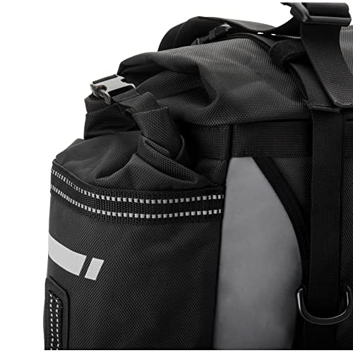 TUSK Pannier Racks With Olympus Pannier Bags Black/Grey For HONDA CRF300L Rally 2021-2023