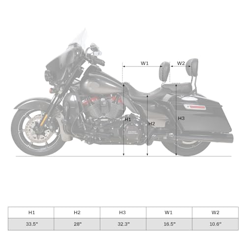 Low-Profile Driver Rider Seat Passenger Pillion Set Fits for Harley Touring 2009-2023 Road King FLHR Street Glide FLHX - color: Seat White