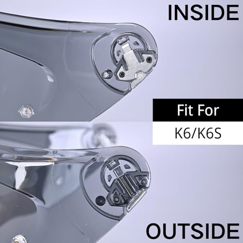 Compatible With K6S Visor K6 Face Shield Replacement Tinted Visor Helmet Accessories (Gold) - color: Gold