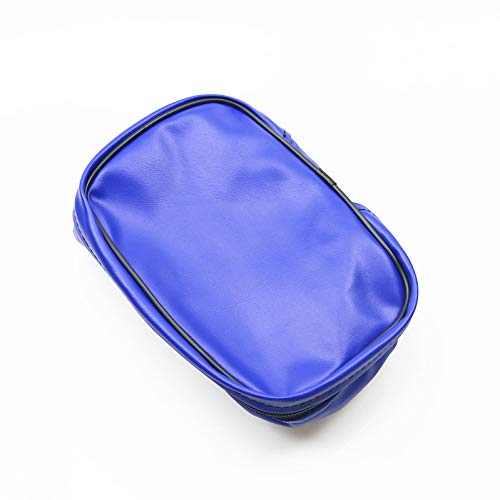 Universal Dirt Bike Off-road PU Leather Tool Bag Storage Tool For Motorcycle Honda Kawasaki Yamaha XR250 KLX250 DRZ 250 (Blue) - color: Blue