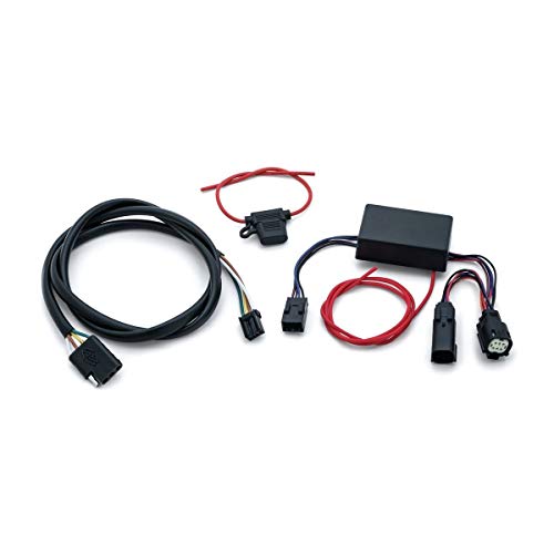 Kuryakyn 2599 Motorcycle Accessory: Plug & Play Trailer Wiring with Relay Harness for 2014-19 Harley-Davidson Trike Motorcycles with 4-Wire Trailer , black - size: 4-Wire Trailer, style: Trike Models
