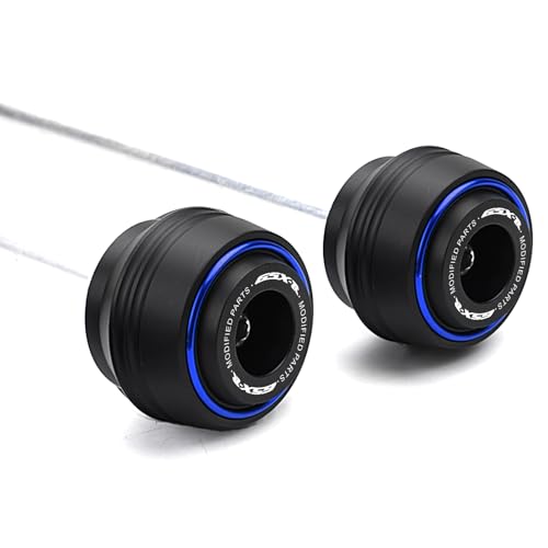 Motorcycle Front Rear Fork Sliders Wheel Frame Slider Crash Protector Axle Slider Crash Pads Compatible With 2026 GSXR 600 GSX-R 750 1000 GSX-R750 gsx-r600 gsxr1000 r (Blue) - color: Blue