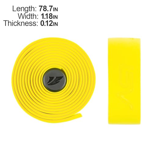 BV EVA Road Bike Handlebar Tapes, Bicycle Bar Tape, Cycling Handle Wraps β 2 Rolls - color: Yellow