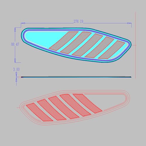 Motorcycle Tank Protector, Non-Slip Gas Tank Pad Sticker Set, Black Rubber Protection for Yamaha XSR700 2018-2025, Vehicle Specific Fit