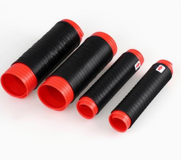 Universal Silicone Handlebar & Brake Lever Grip Covers, Non-Slip Ergonomic Wrap-Around Grips for Motorcycle, Dirt Bike, E-Bike, Scooter and Mountain Bike