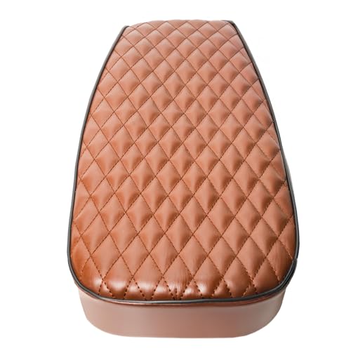 JMCHstore Brown Diamond Stitch Retro Upgraded 17'' Seat Cover for Coleman BT200X Mini Bike 196cc, Hisun 200-7 for Viper 200cc Trail Bike Cushion Replacement Parts - color: Brown Stitch