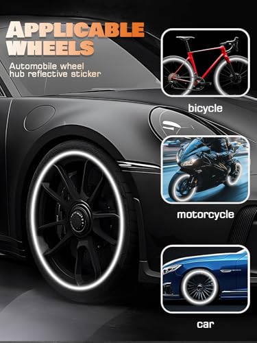 20PCS Reflective Car Stickers for Outside of Car Durable Car Decals for Men High Visibility Car Decal Stickers Easy Application Reflective Design (White) - color: White