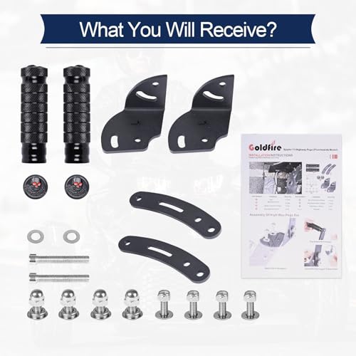 Adjustable Aluminium Driver Foot Rest Extension Highway Foot Pegs Fits For Can Am Spyder F3 Models 2015-2026 Accessories (3D Skull Design) - color: Footpegs for Spyder F3 2015-2026