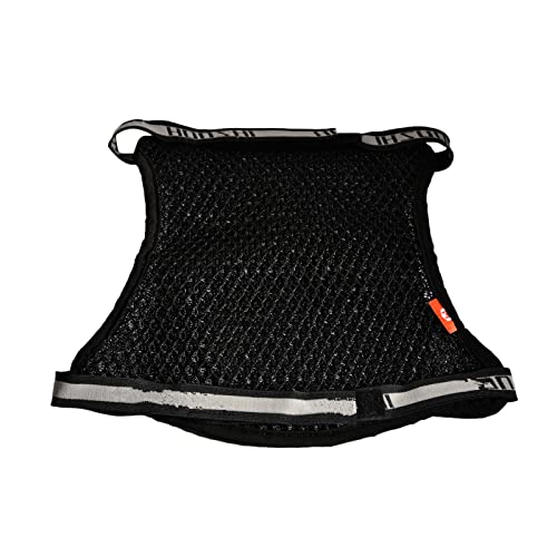 SaferCCTV Motorcycle Seat Cushion Pad, 3D Honeycomb Breathable Seat Cover, Large Size Air Cooling Mesh Seat Pad and Reduces Pressure for Long Ride