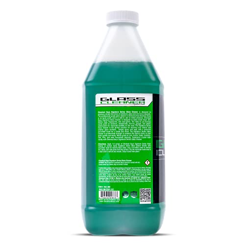 Chemical Guys CLD_202 Signature Series Glass Cleaner (Works on Glass, Windows, Mirrors, Navigation Screens & More; Car, Truck, SUV and Home Use), Ammonia Free & Safe on Tinted Windows, 128 fl oz - style: 128 oz