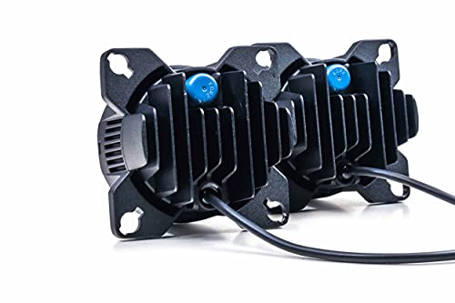 Morimoto BI-LED High/Lowbeam, Sealed3 LED Headlight Housing, Universal 90mm DOT Approved Projector, Ultra Bright Plug and Play Upgrade for Custom Cars, Motorcycles, Motorhomes, Buses, etc. (1x LF802)