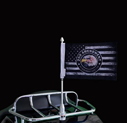 Durable Motorcycle Flag 2nd Amendment #2 My Gun Permit 6 x 9 Inch - color: 2nd Amendment #2, size: 6X9