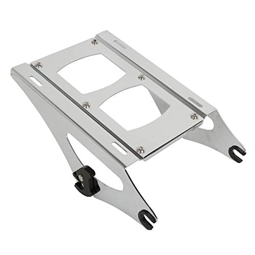 TCMT King Motorcycle Trunk Box Backrest 2 Up Mounting Rack Fit For Harley 2014-2025 Touring CVO Road King Road Glide Street Glide Electra Glide Pack Trunk - color: Style A+Chrome 2 Up Rack#2