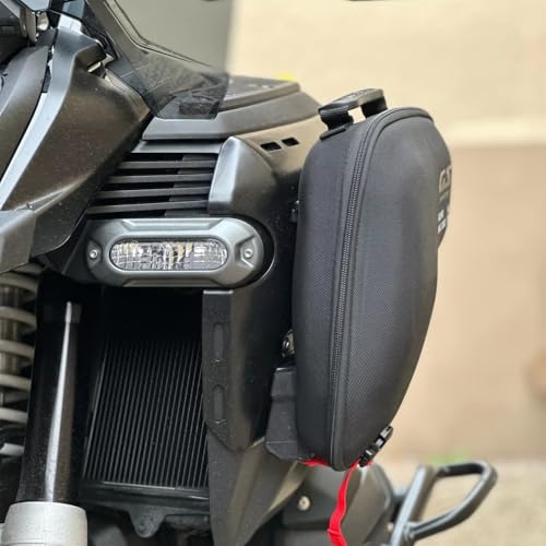 For R1300GS Motorcycle Radiator Cowl Bag Side Storage Bags Fits for R 1300 GS Trophy Adventure 2024-2025 Motorcycle Accessories 4L Capacity Tool Package