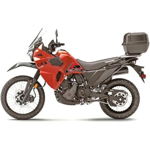 KLR650 Tank PAD Front Side Tank Pad Fuel Stickers Compatible with Klr650 2022-2025 3D Gel Tank Fuel Gip Decal KLR650 Sticker Pad (red) - color: Red