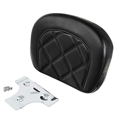 Detachable Sissy Bar Backrest Pad Fits For Harley 1997-2023 Touring Road King Tri Glide Street Glide Road Glide Electra Glide 2018-2023 Softail Slim FLSL Low Rider FXLR - color: Style F# 5