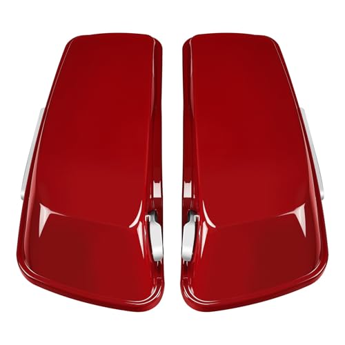 HR3 21RGS Billiard Red/Vivid Black Hard Saddlebags Compatible with 2021 Road Glide Special FLTRXS (Replace for OEM) Fit for 2014-2023 Harley Touring Models - color: Billiard Red / Vivid Black 2021RGS